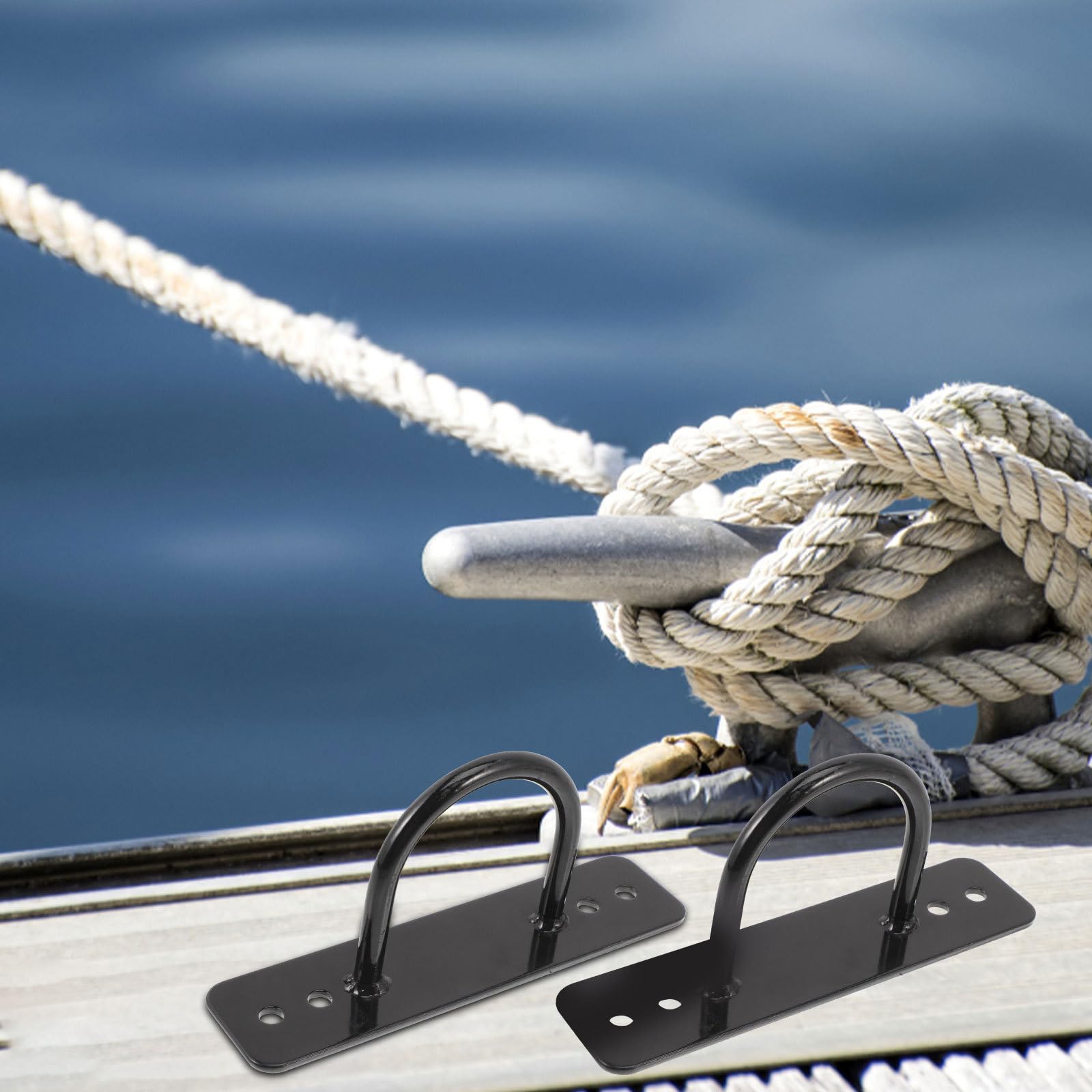 2 Stück Teiliges Battle Rope Wandanker Robustem Edelstahl Einfache Montage Vielseitig Einsetzbar für Gymnastikseile Fitnessbänder und Yoga zubehör für Innen Außenbereich