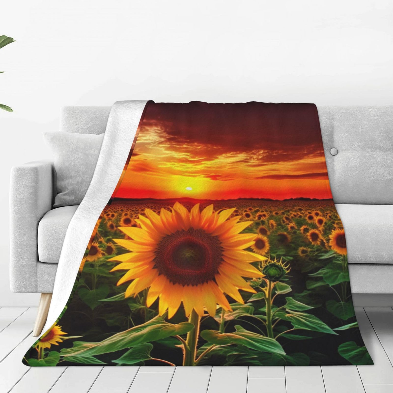 Couverture micro polaire 127x101cm chaude et légère toutes saisons