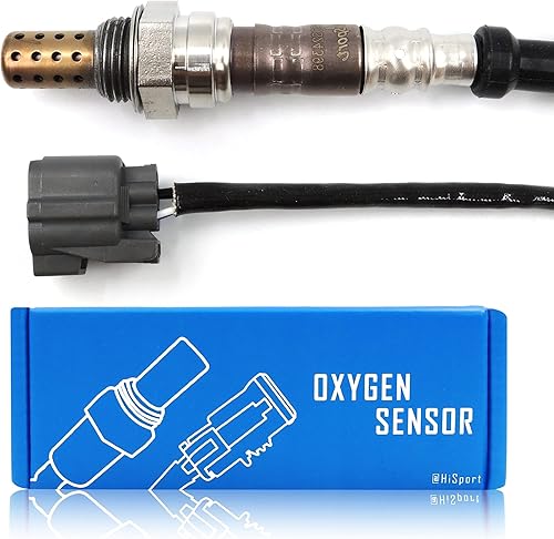 Miniatura 1 de HiSport Sensor de oxígeno 250-24398 de repuesto - Ajuste directo de 4 hilos, sensor de O2 calentado aguas abajo situado aguas abajo, sustituye a