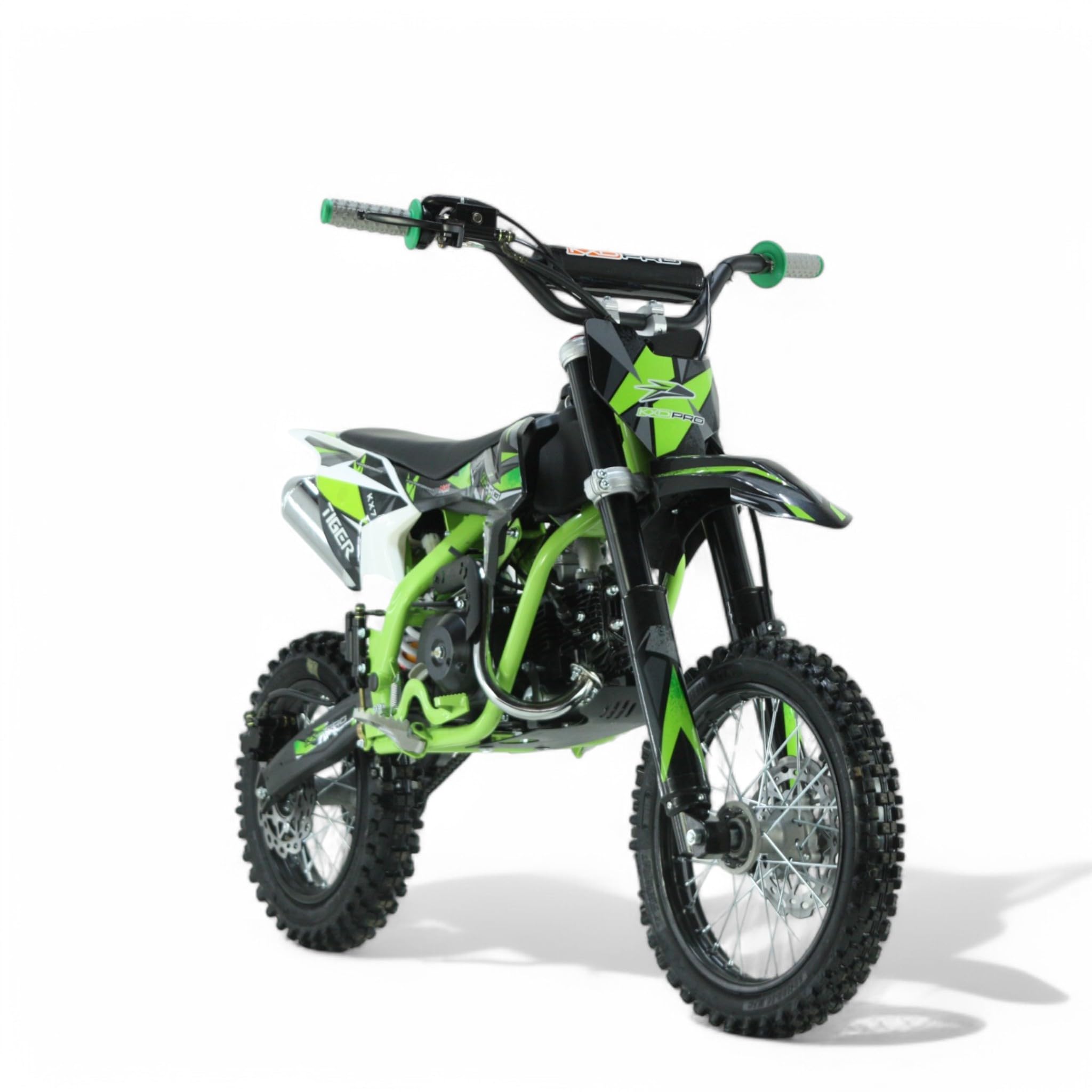 KXD KX7 707C Automatik 110CC 14-12 Dirt Bike Dirtbike CrossBike pocket Pitbike bike Rennbike Minibike Bike Pocket Ladegerät Grün