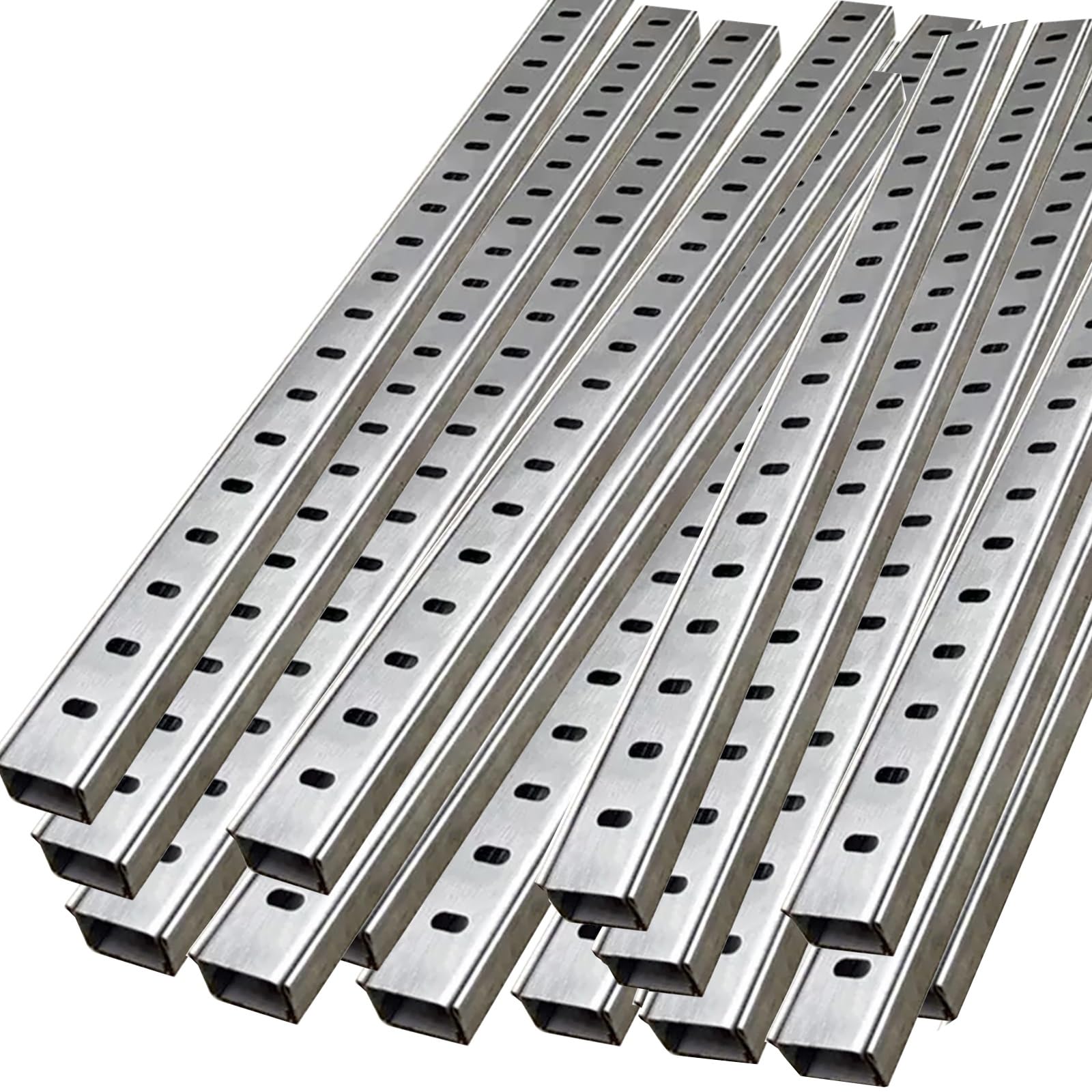 WQPMNYG Slim Trench Drain for Concrete Floors - Stainless Steel Cover, Efficient Patio & Driveway Drainage System, Heavy-Duty Channel Drain for Improved Water Flow