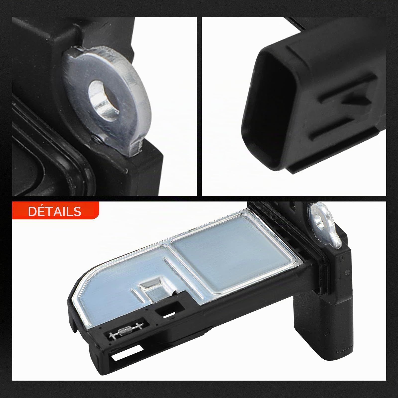 Frankberg Débitmètre d'air massique 4 broches CP9Z12B579B | Compatible avec: Galaxy WA6, Focus III Box/Hatchback, C-Max II DXA/CB7 DXA/CEU, Transit Connect MPV, Tournoi Focus III