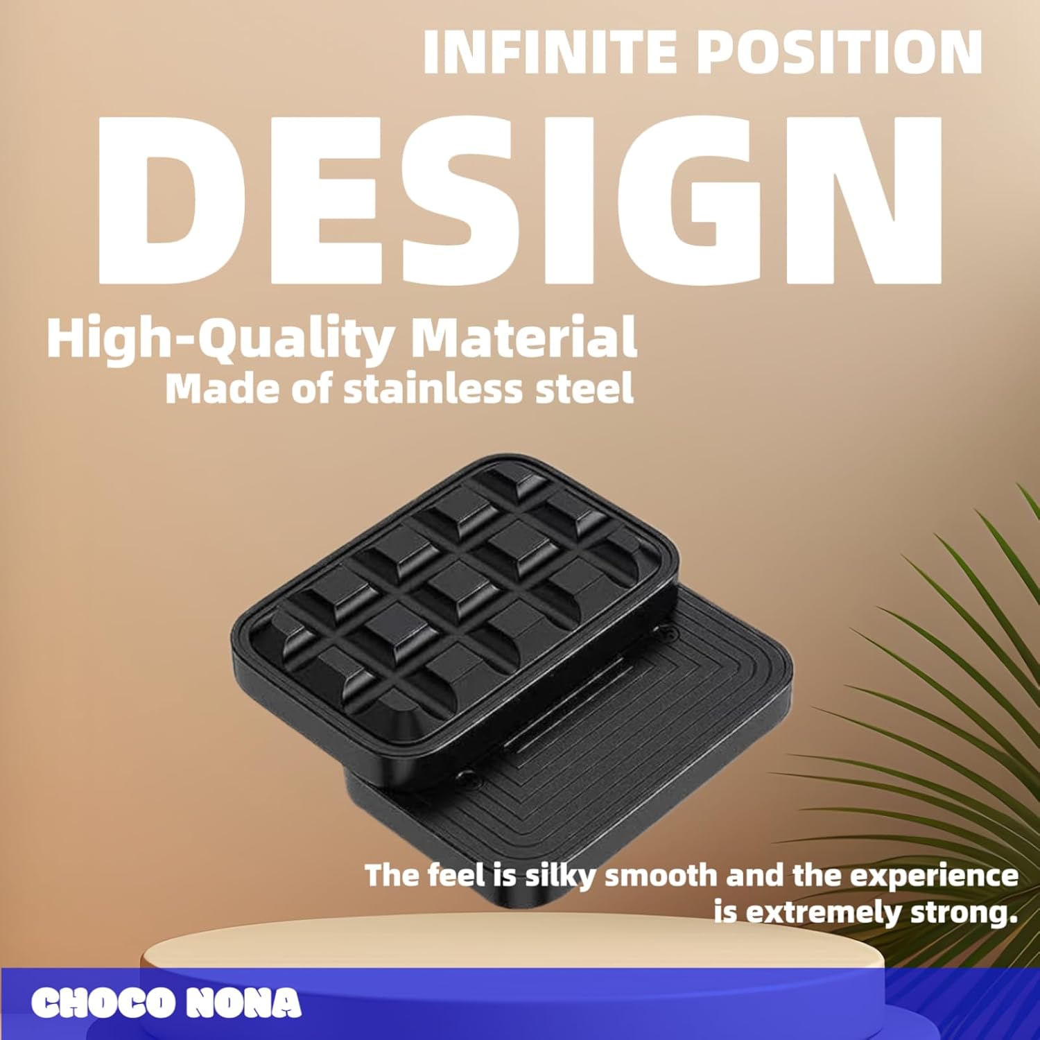 Fidget Slider Choco Nona Alloy Material Small and Portable Unlimited Gameplay Smooth Feel Decompression Artifact Clear paragraphs and Pleasant Sound. (Black)
