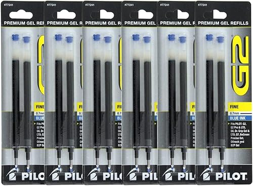 Miniatura 4 de Pilot G2 Dr Grip GelLtd ExecuGel G6 Q7 Rollerball - Recambios de tinta de gel 0028in punta fina tinta morada paquete de 6