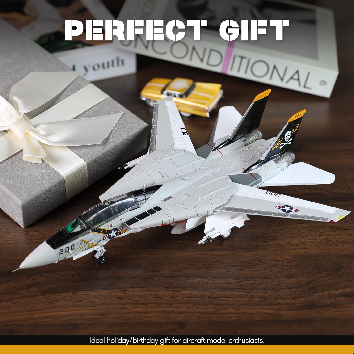 Amazon.com: SEBUNAS Metal Die-Cast F-14 Tomcat Fighter Jet Model 1