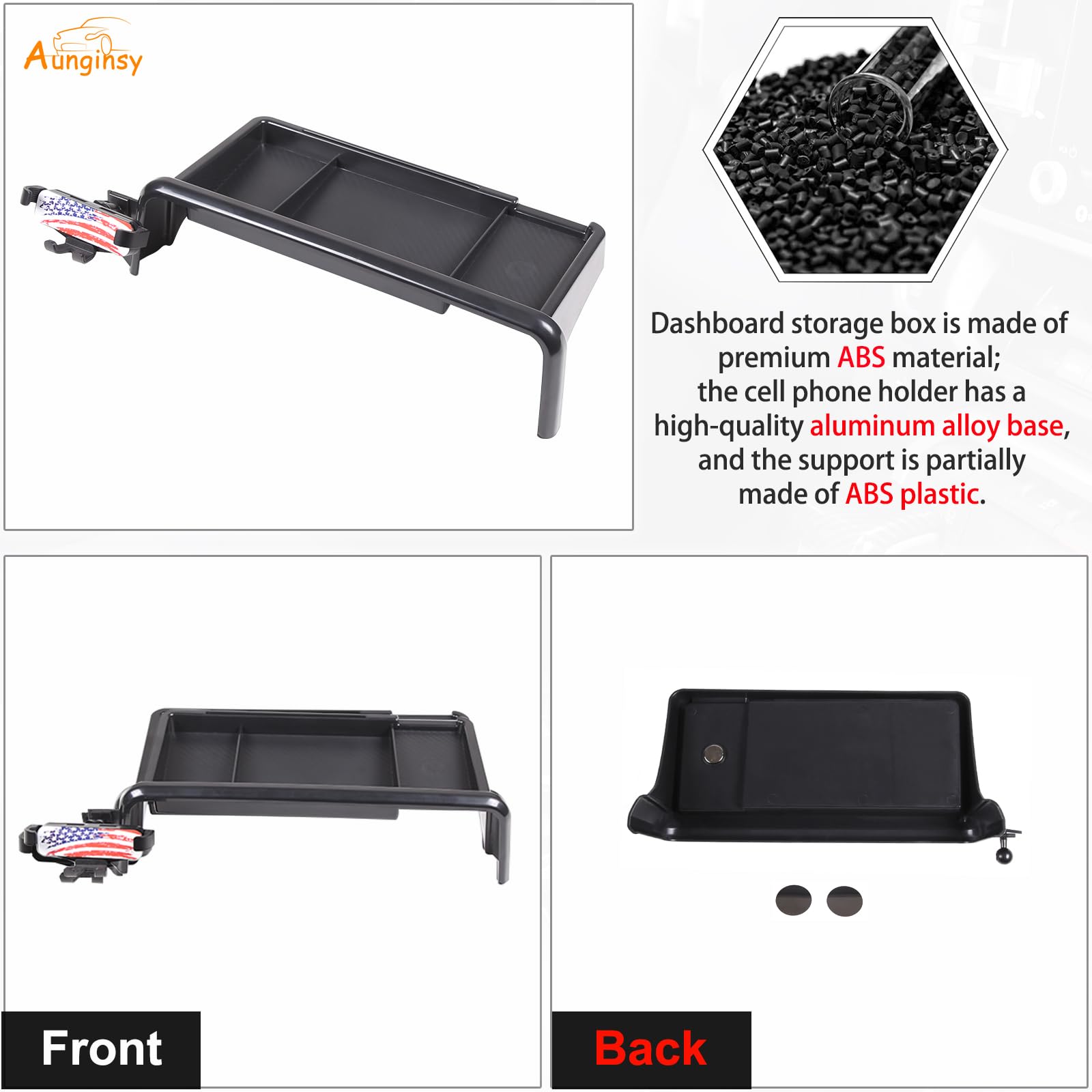 Ejoyous Mittelkonsole Organizer Für Ford Mustang Mach-E - Mit Telefonhalter