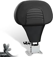 Vista 8 de FOVPLUE Respaldo Ajustable para Pasajero, Almohadilla Desmontable para Respaldo del Conductor Enchufable con Kit de Montaje para Harley Touring
