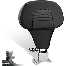 FOVPLUE Adjustable Rider Backrest, Detachable Plug-in Driver Backrest Pad w/Mounting Kit for Harley Touring 2009-2025,for CVO Road Glide Street Glide Tri Glide FLHTK/L Electra Glide Road King,Style 1