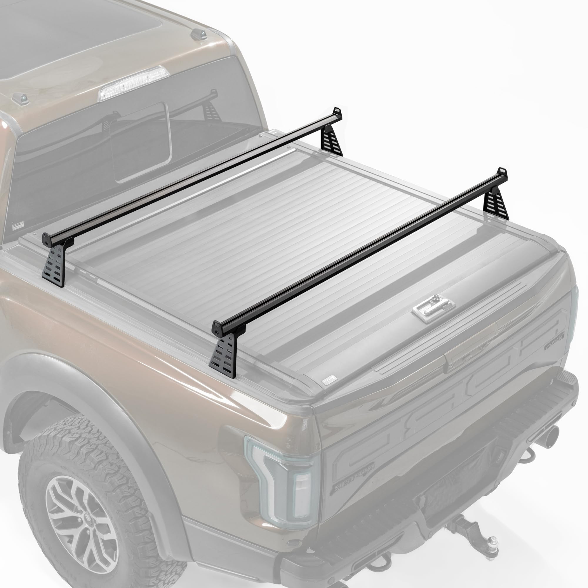 adjustable truck bed rack cross bars,compatible with full-size trucks with tonneau covers|length 71"|2pcs|made of high-strength aluminum alloy