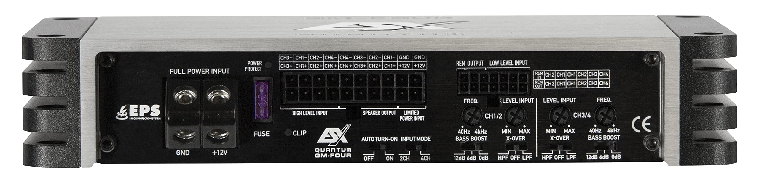 ESX QM-Four-PP Plug & Play 4-Kanal Class D Digital Verstärker 360 Watt RMS