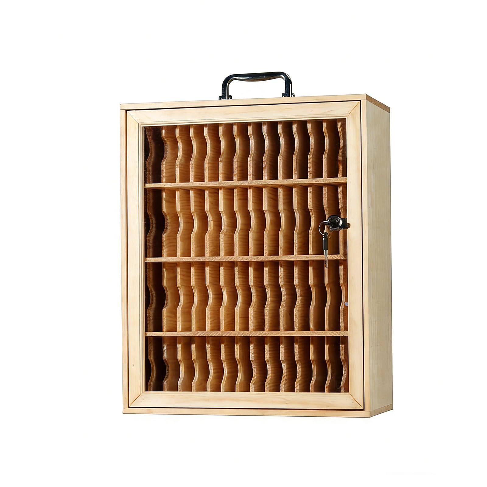 Armadietto per cellulari in Acrilico, Portatile e Trasparente, con Serratura a Combinazione e Numero, da Parete, Ideale per aule e uffici (12 Scomparti).