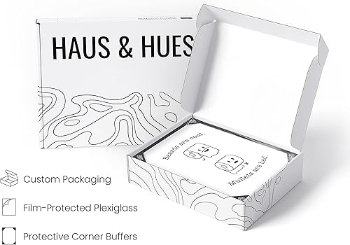 Miniatura 296 de HAUS AND HUES Decoración Divertida de Baño – Arte de Pared de Barba y Mullet, Letrero Humorístico de Baño, Impresión de Pared Divertida para Baño o