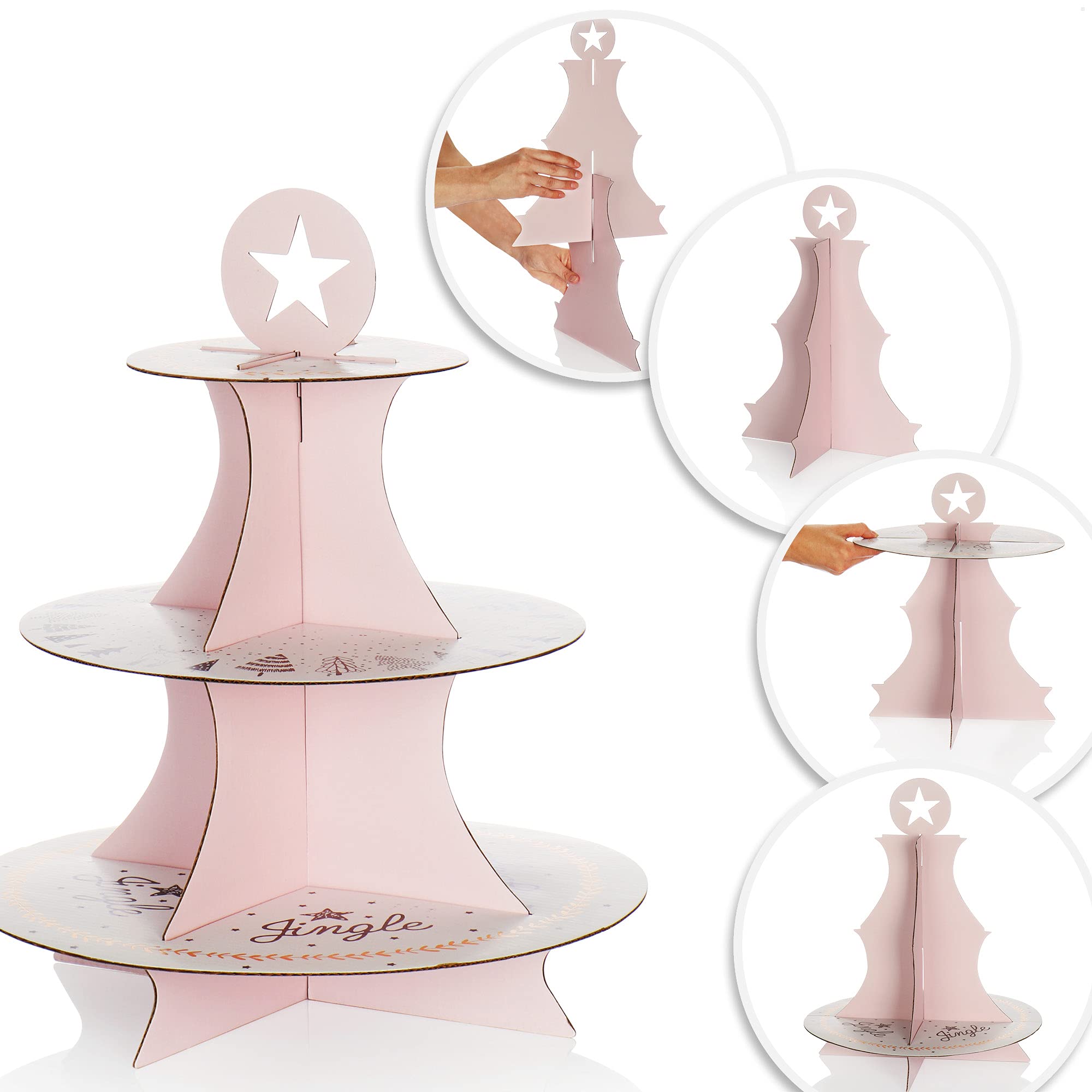 Cake board set taartbord in goud EN zilver van 3 mm dik karton in verschillende hoeveelheden voor het serveren, transporteren en stapelen van taarten en gebak
