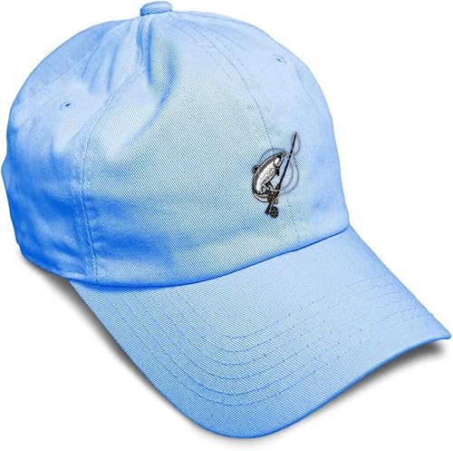 Vista 34 de Speedy Pros Gorra de béisbol suave con bordado de pesca con mosca, sombreros de algodón para hombres y mujeres