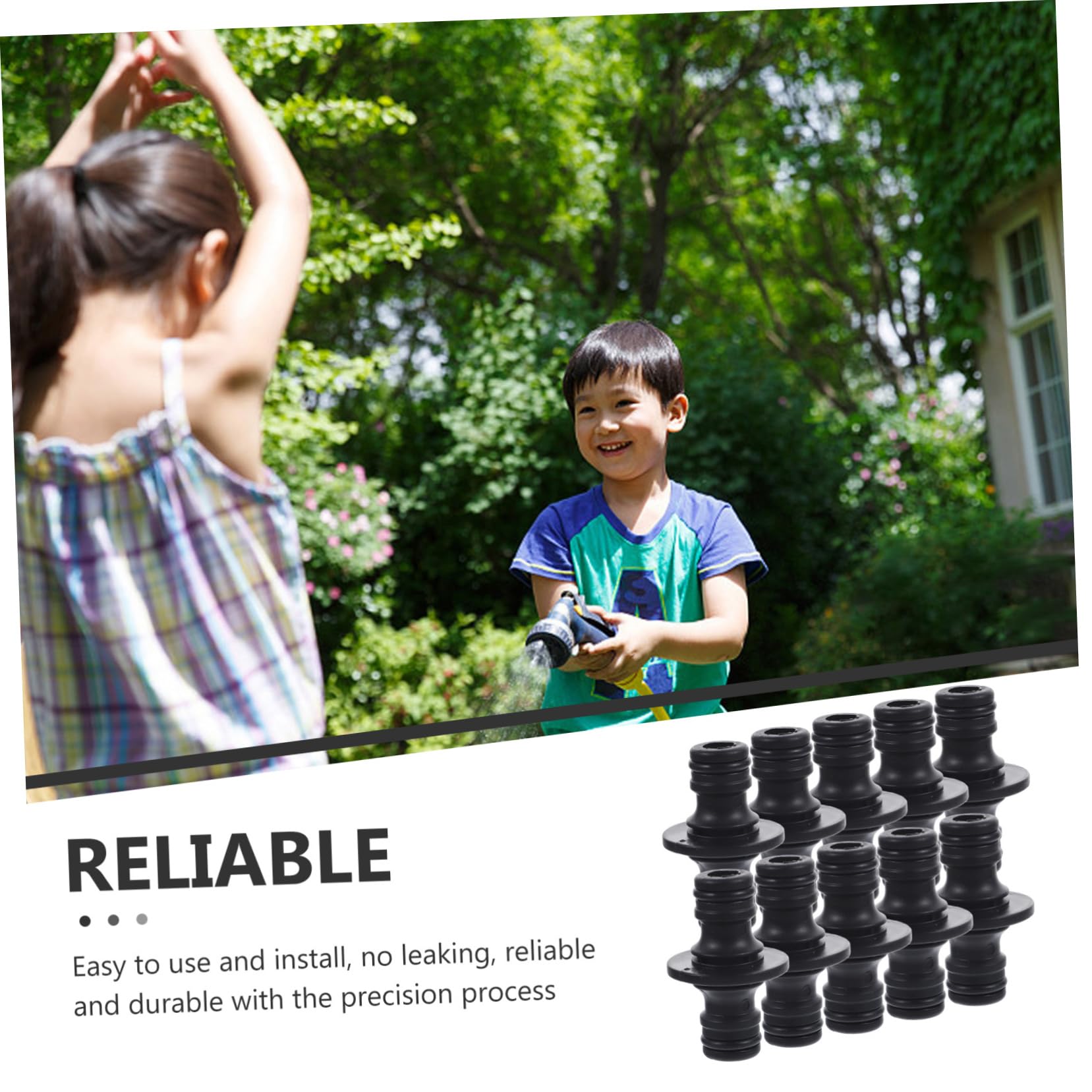 Abaodam 4 Set Raccordi per Tubi A Connessione Rapida Adattatore per Tubo di Connessione Rapida Adattatore per Tubo da Giardino Connettori Affidabili per Plastica 25 Pezzi*4