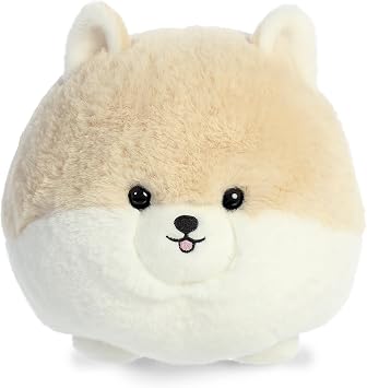 Aurora Playful Teddy PetsTM Pom Stuffed Animal - Unique Design - Endless Play - Cream 9 Inches