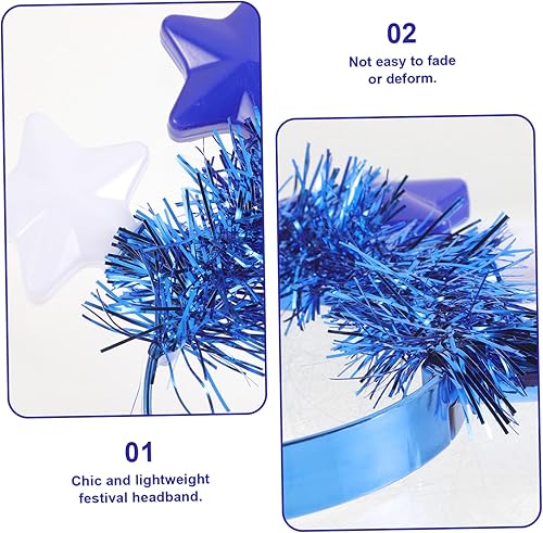 Miniatura 8 de EXCEART Diadema para cosplay, diadema de estrella de David, diadema de estrella para menorá, accesorios de disfraz de Dreidel, novedad de Bopper