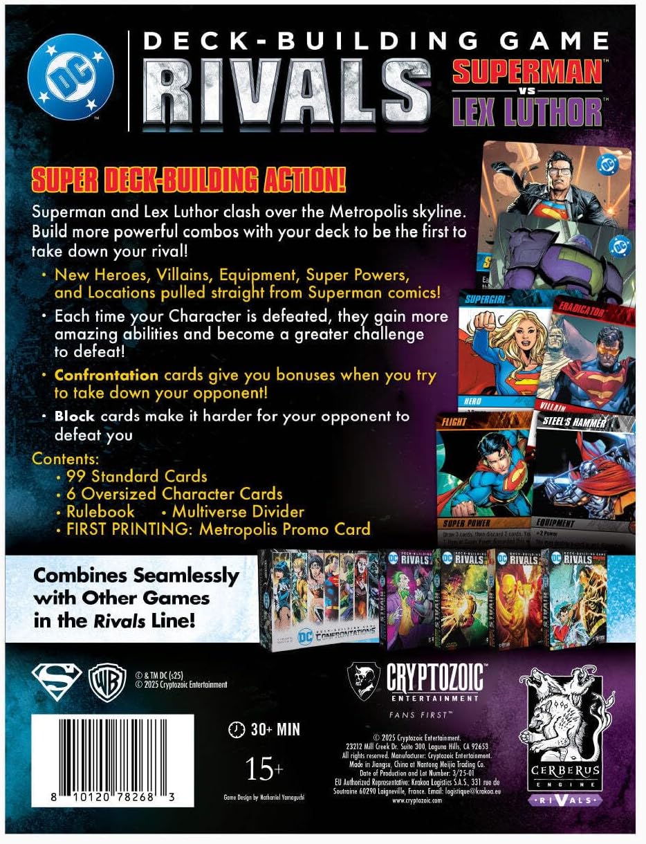 DC COMICS DECKBUILDING: RIVALS - SUPERMAN VS LEX LUTHOR