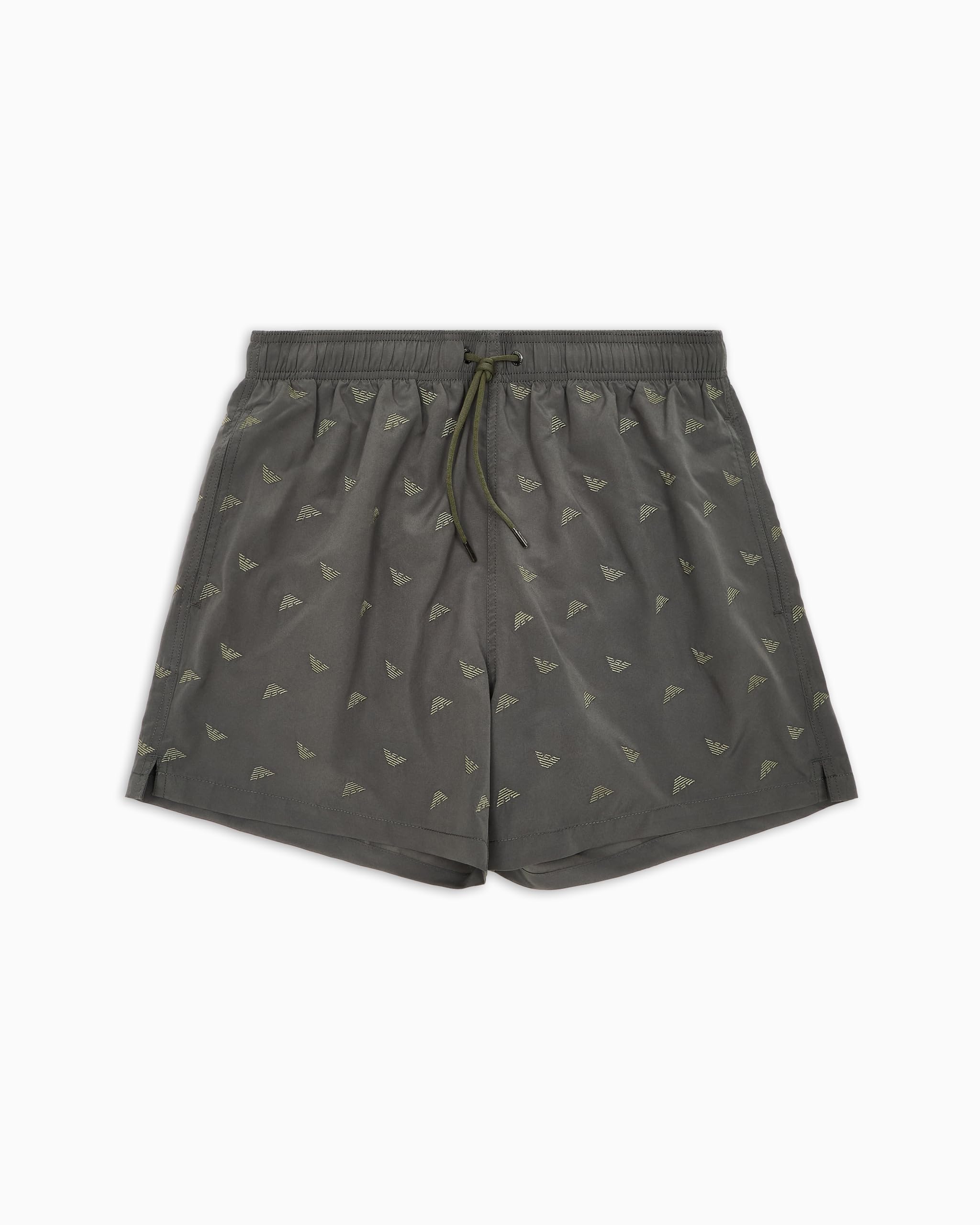 Emporio Armani Man All Over Embroidery Mid Boxer Green XL