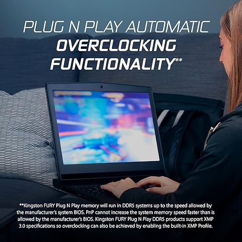 Miniatura 5 de Kingston FURY Impact 32GB (2x16GB) 6400MTs CL38 DDR5 SODIMM  Intel XMP 3.0  Plug N Play  Memoria para portátil  Kit de 2  KF564S38IBK2-32