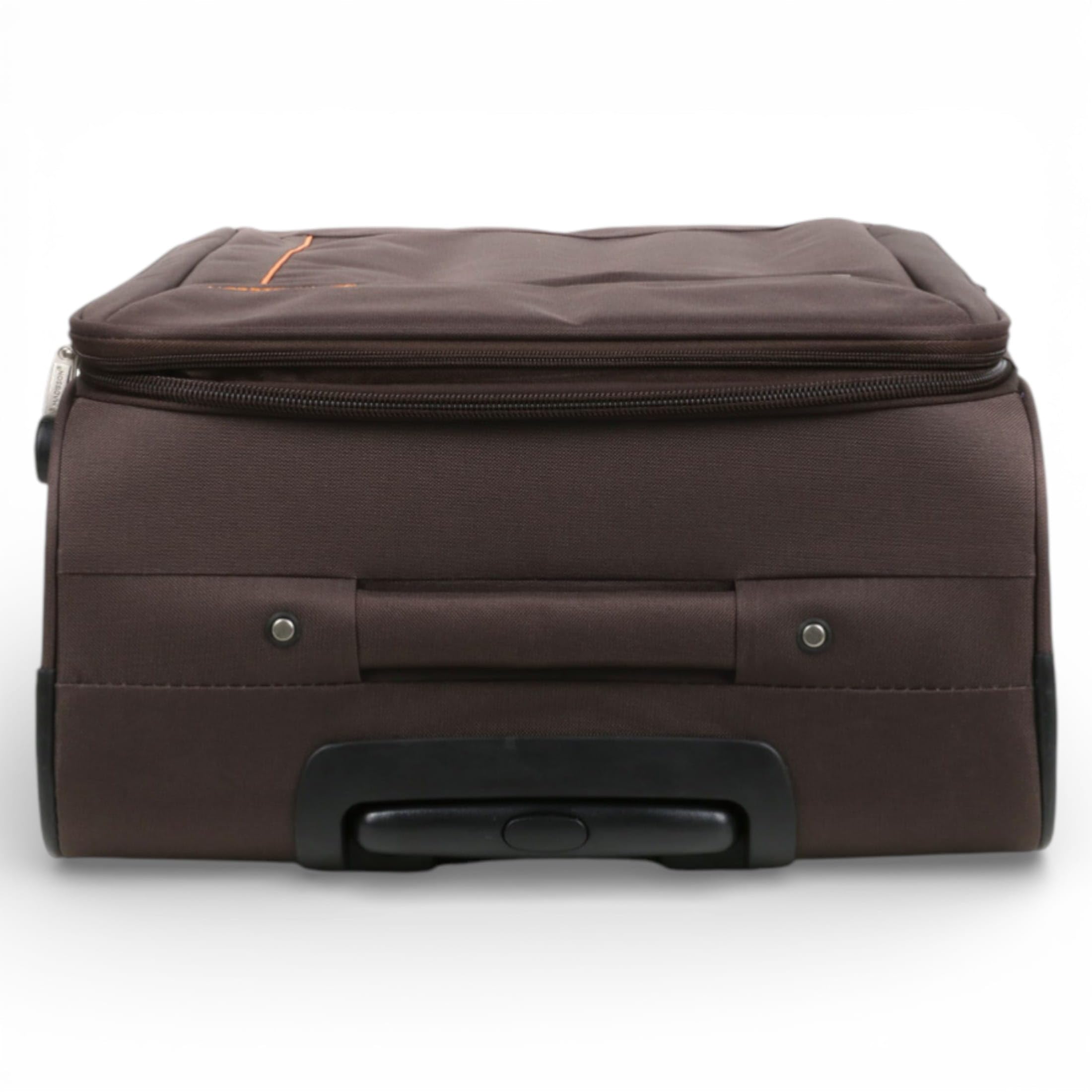 Infinity Leather Lekka miękka obudowa walizki 8-kołowy bagaż podróżny, Brązowy, M - 26", Walizka