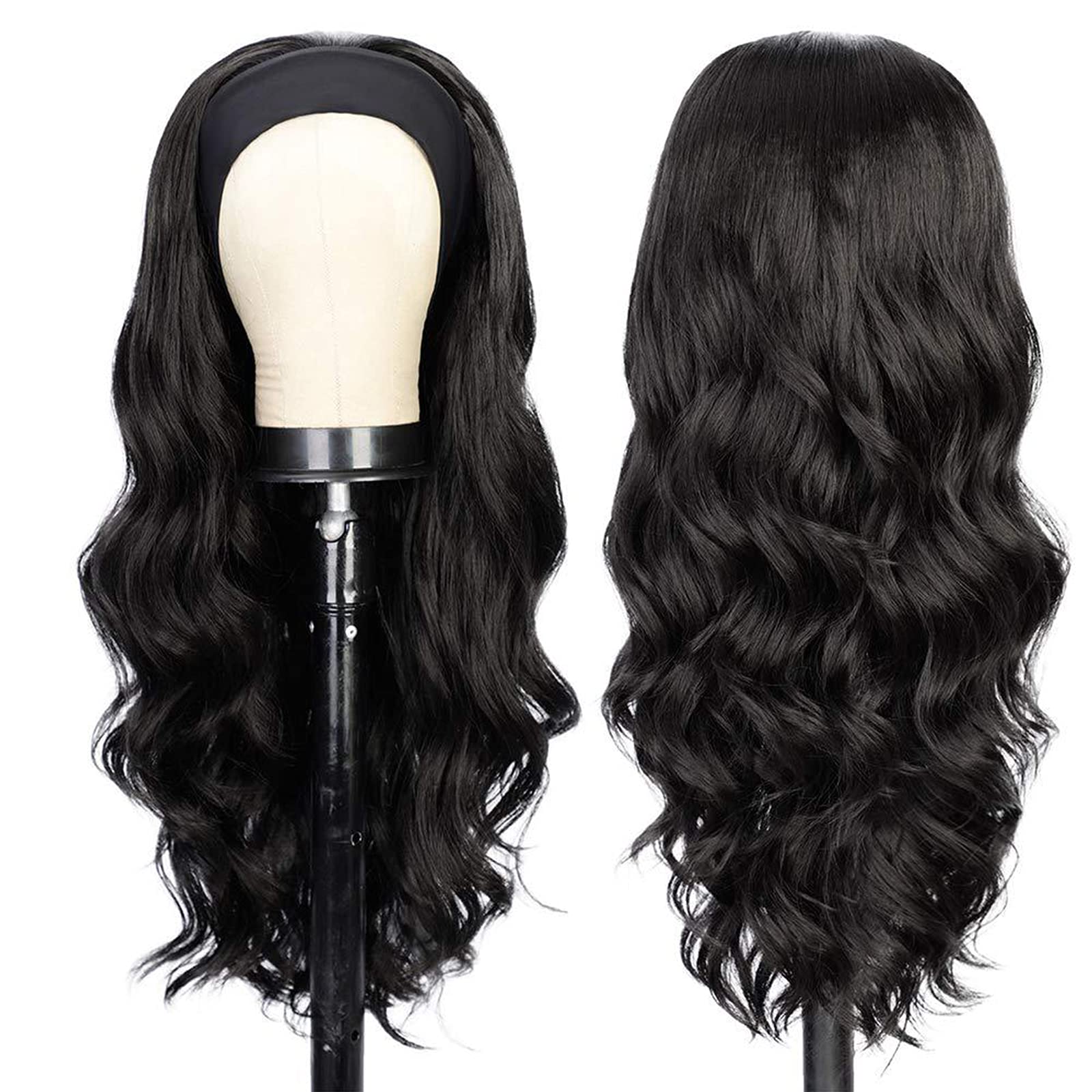 Perruques pour femmes LWZ cheveux longs coiffures naturelles