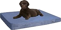 Vista 16 de Dogbed4less Cama ortopédica para perros grandes, impermeable, de espuma viscoelástica, funda de gamuza lavable y funda de cama extra para mascotas