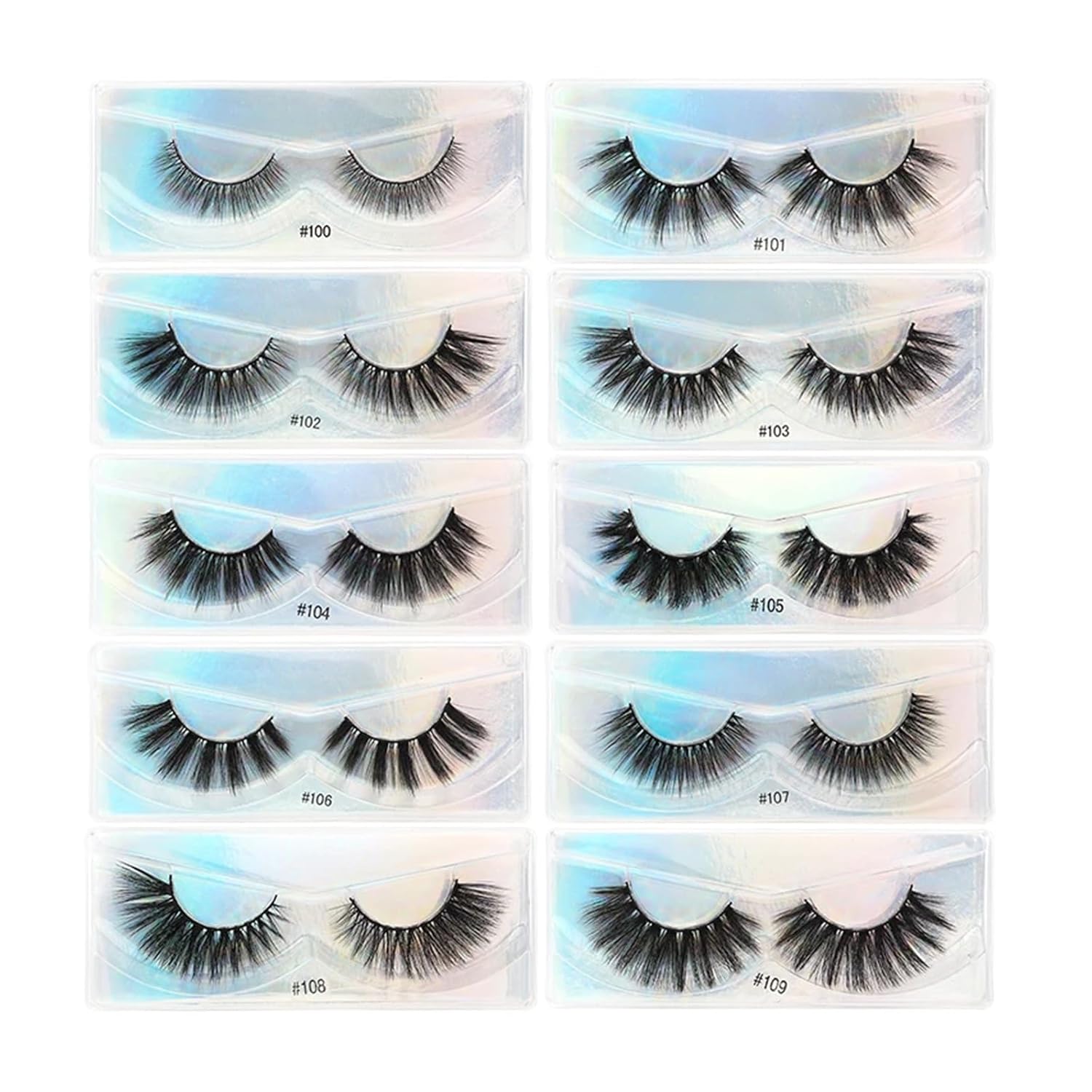 UAMOU 10 20 100 3D Mink Lashes Fluffy Dramatic Lashes Cruelty Free Handmade Cilios False Eyelashes Makeup Items
