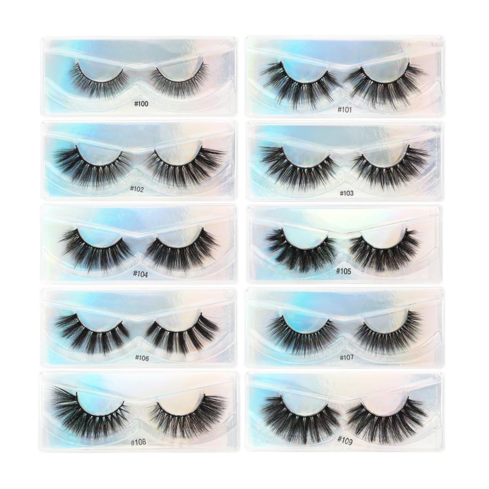 UAMOU 10 20 100 3D Mink Lashes Fluffy Dramatic Lashes Cruelty Free Handmade Cilios False Eyelashes Makeup Items