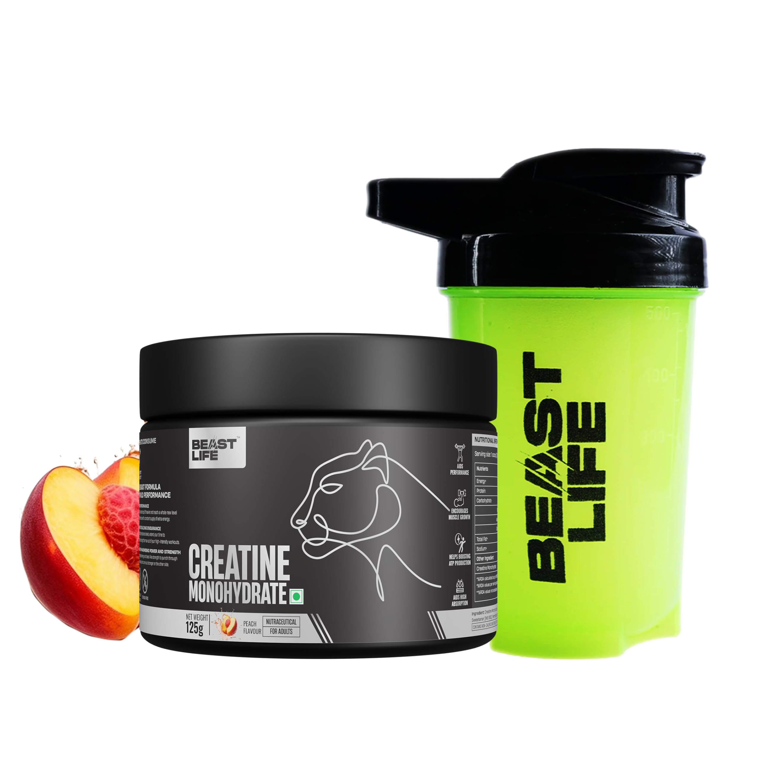BeastLife Micronised Creatine Monohydrate with Free Shaker | 100g | 33 Servings | Unflavoured | NABL Lab Tested | Rapid Absorption for Muscle Strength & Athletic Performance | Super Micronised Creatine Powder — Amazon image 19