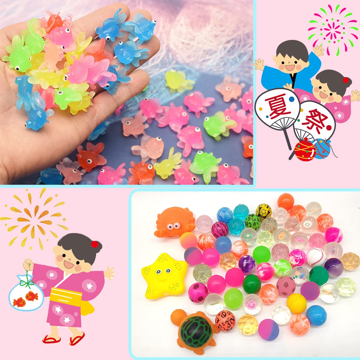 Amazon | Hifinger 金魚すくい 139点セット おうちでスーパーボール