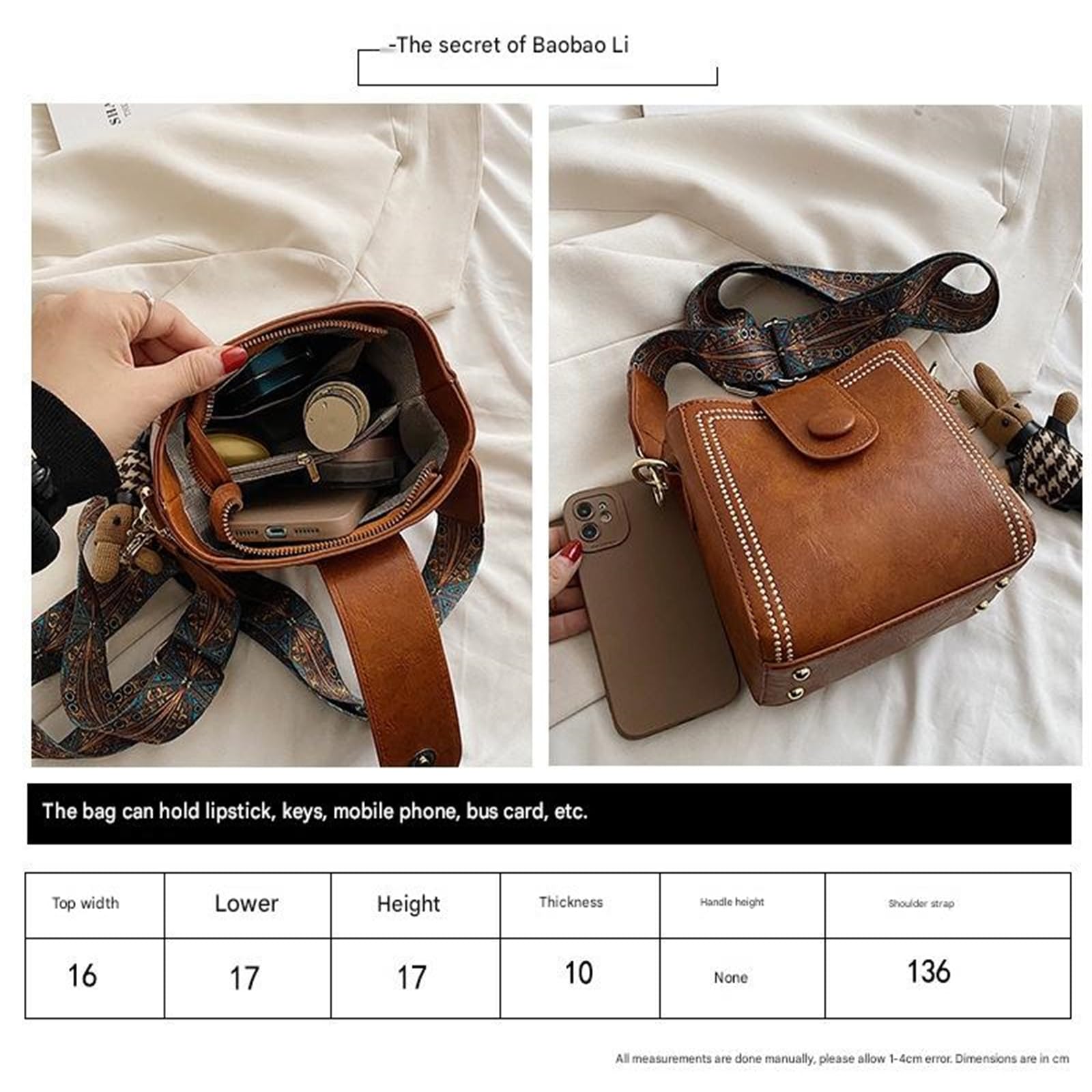 Borsa A Tracolla da Donna Secchiello Elegante E Versatile Piccola-Verde