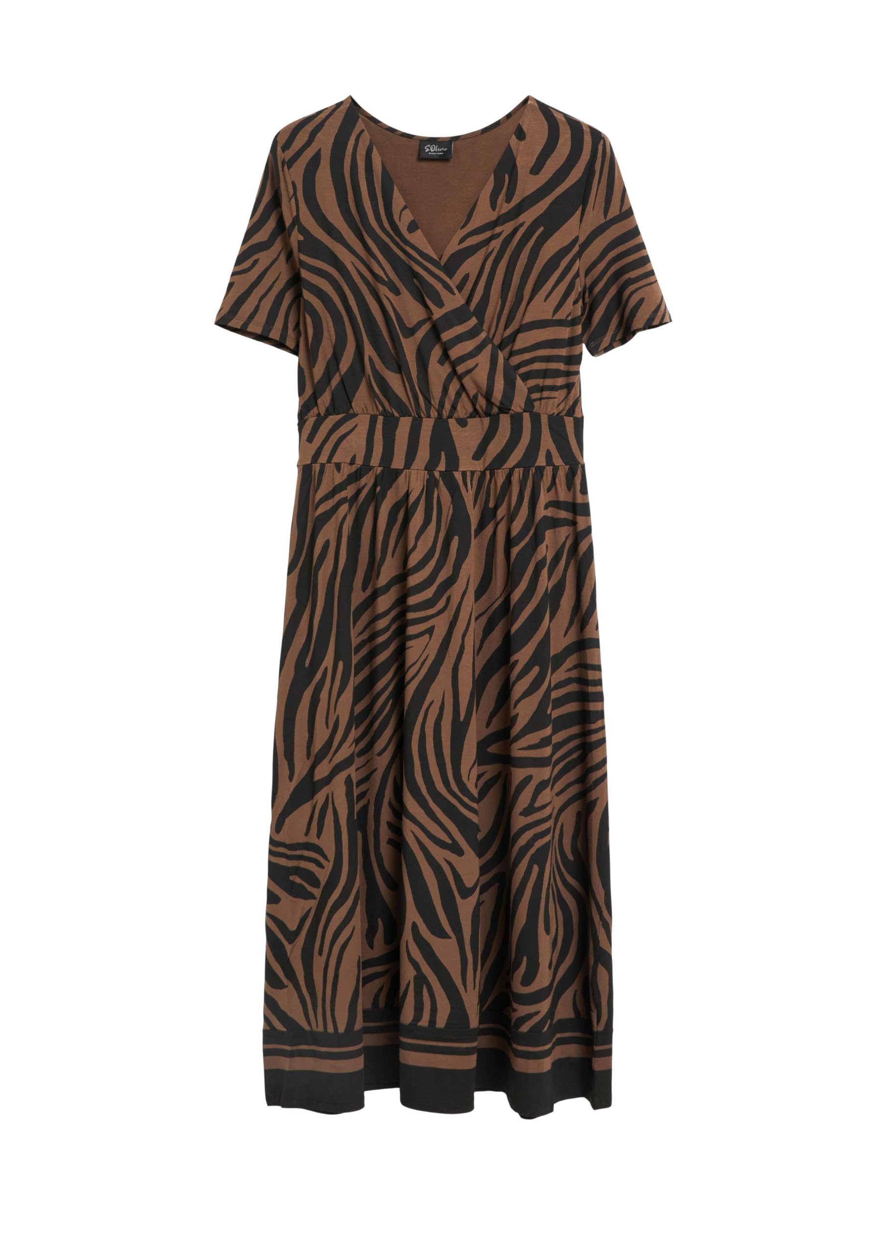 s.Oliver Black Label Damen 2178054 Midi-Wickelkleid (1er Pack)