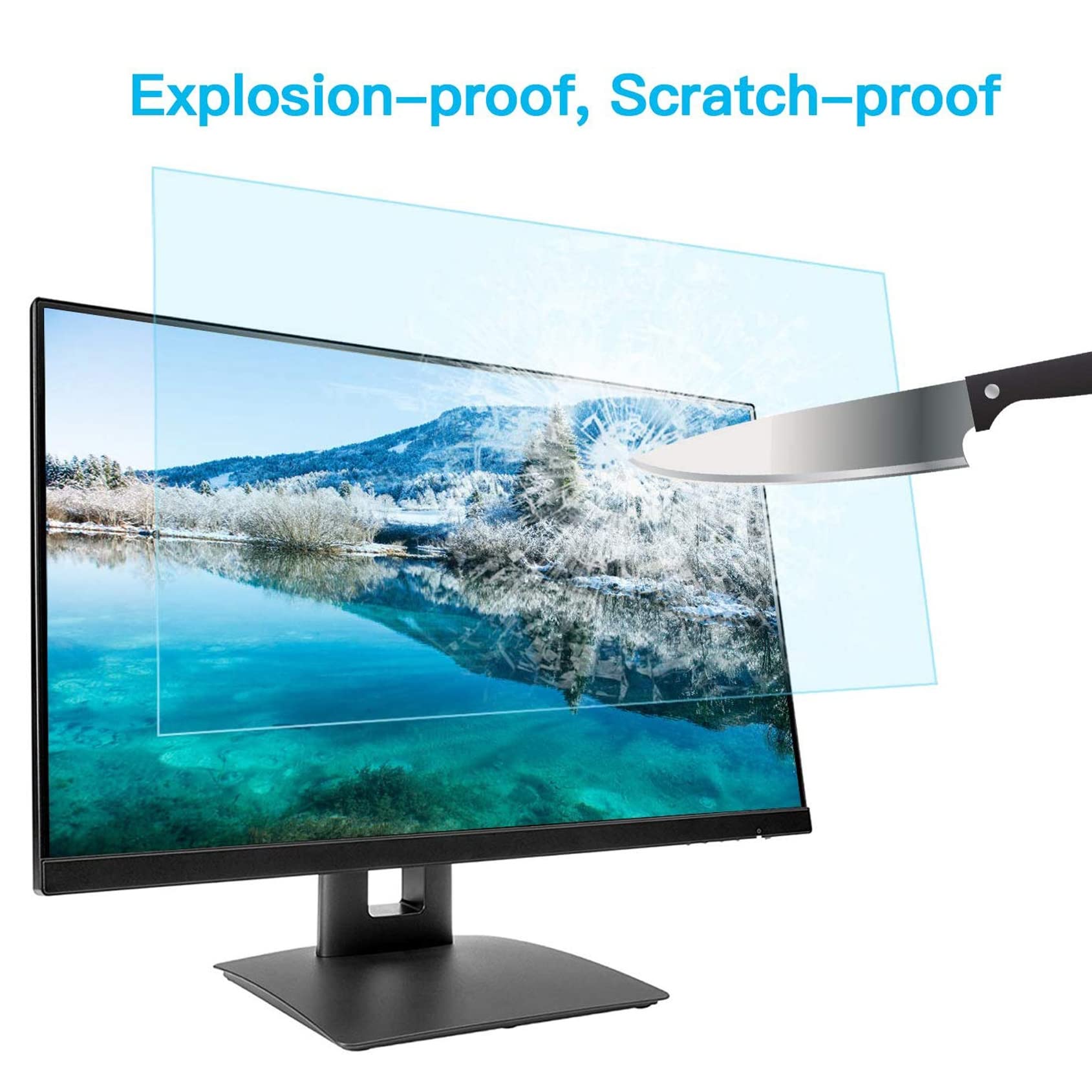 WLWLEO Displayschutzfolie für 12-17 Zoll Laptop Anti-Blaulicht-Filterfolie Blockierende UV-Schutzplatte für Laptop-Notebook-PC-Monitor Augenlicht schützen