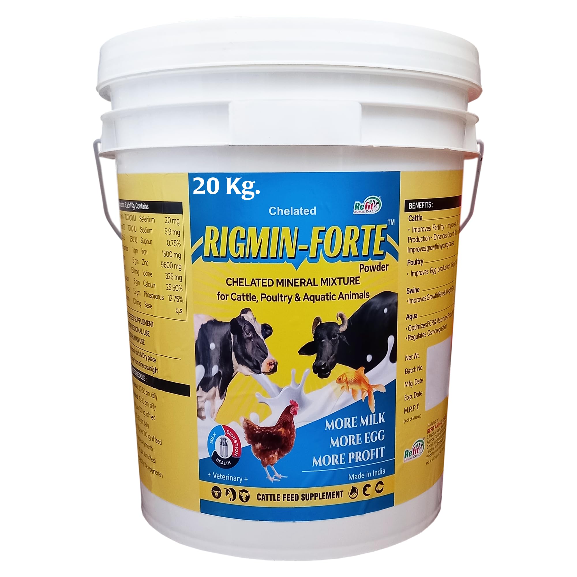Refit Mineral Mixture for Livestock - Boost Growth & Milk Production -1