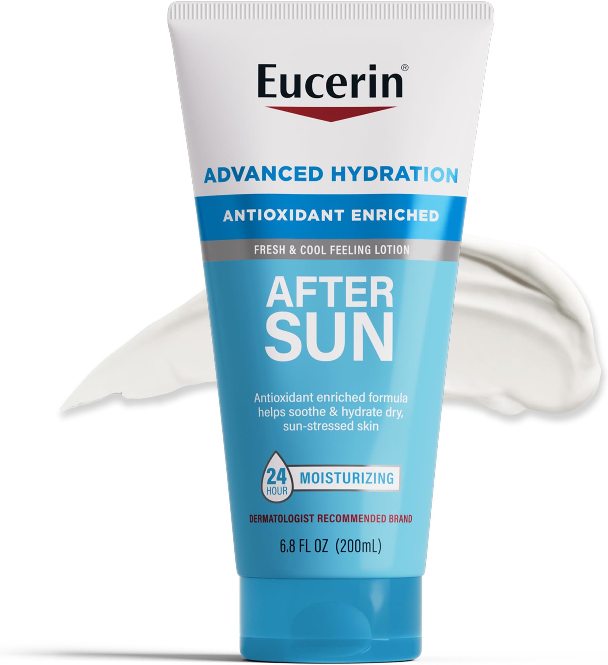 Advanced Hydration After Sun Lotion for Face and Body, Enriched with Antioxidants, 24-Hour Hydration for Dry, Sun-Stressed Skin, 6.8 Fl Oz Tube