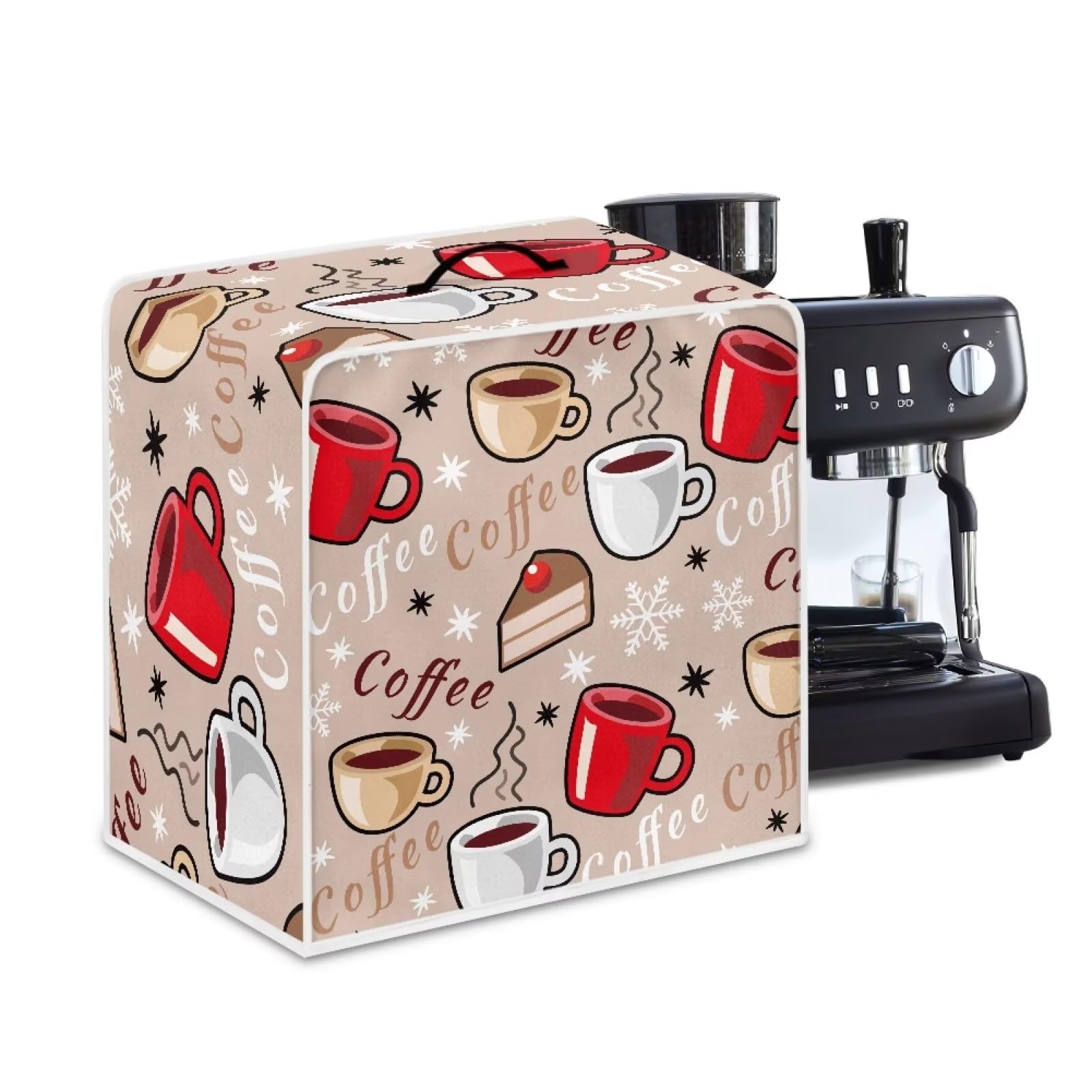 Kathyboom Coffee Cup Covers - Dust Resistant Protective Covers for Coffee Makers, Blender, Mixer, Juice Machine - Dust Proof, Washable