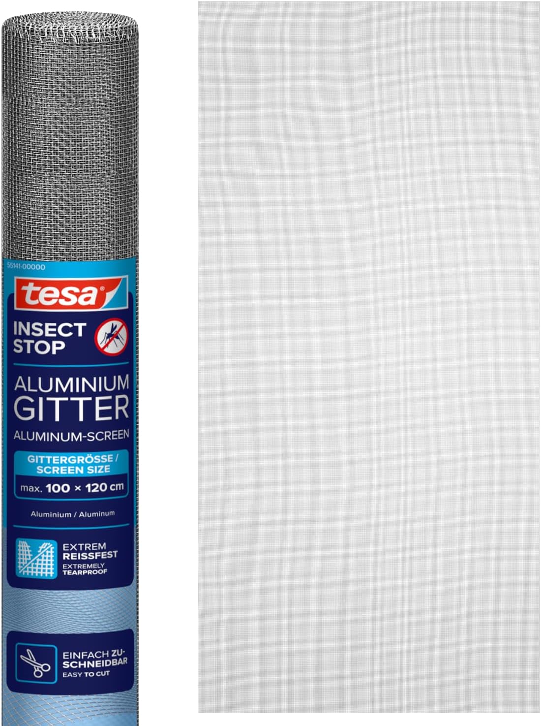 Rete zanzariera tesa Insect Stop antracite 120x100 cm