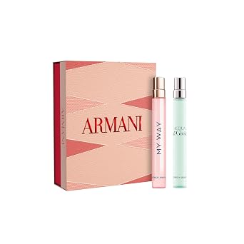 Armani Beauty - My Way & Acqua di Gioia - Womens Perfume Mini Set $74 Value - Travel Size Fragrances 0.3 Fl Oz Each