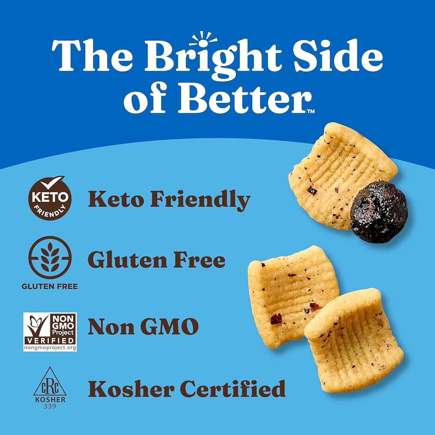 Catalina Crunch Protein Cereal Blueberry Muffin – Keto, Gluten Free, No Added Sugar, High Protein – Big 24 oz Family Size Bag, Low Carb Breakfast Cereal