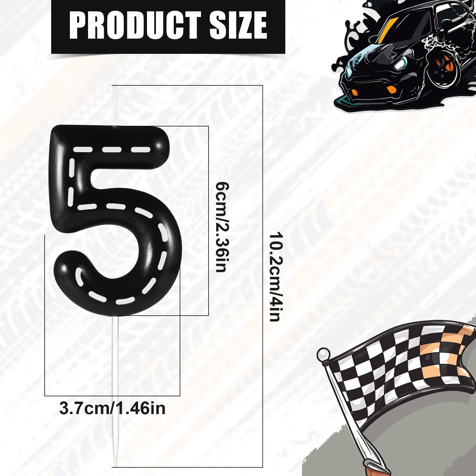 Numéro Lovly Numbers Bougies, Bougies De Gâteau, Bougie D'anniversaire De 0-8 Ans, Pour Fête À