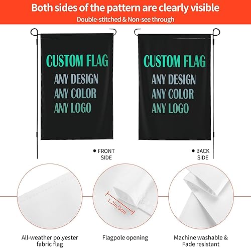 Miniatura 2 de Banderas personalizadas de doble cara para añadir tu propio texto/foto/Logo, bandera para exteriores, personaliza regalos, decoración de interiores