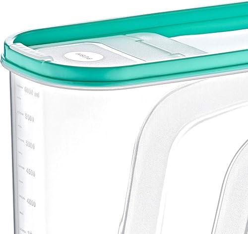 Miniatura 2 de Uniware Contenedor de plástico libre de BPA para almacenamiento de alimentos (6 litros (6.3 cuartos de galón), 1 paquete