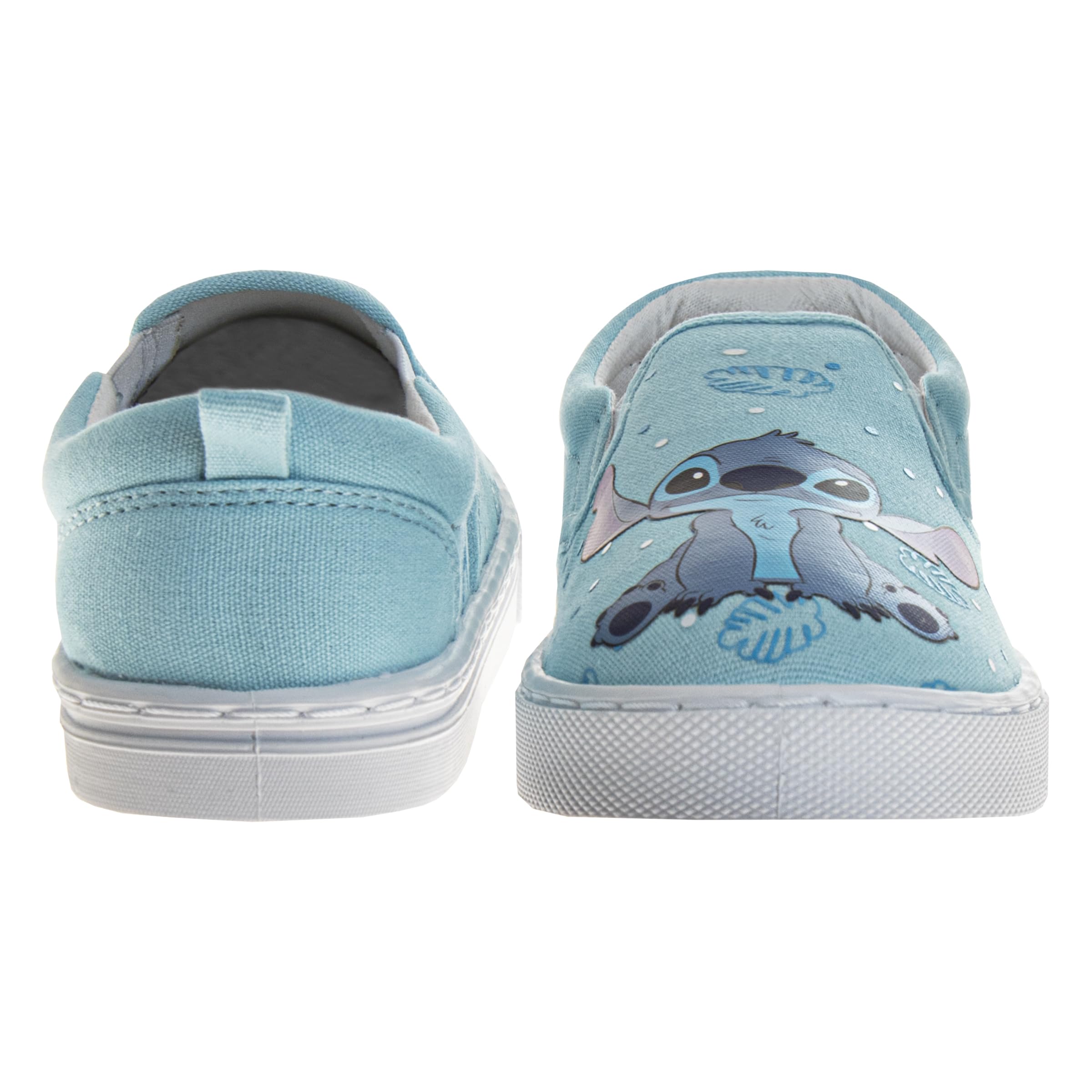 Disney Lilo and Stitch Lowtop - Zapatillas deportivas de caña baja con cierre sin cordones, acolchadas, ligeras, tallas 12-13, niños pequeños 1-4, niños grandes 5-10 adultos
