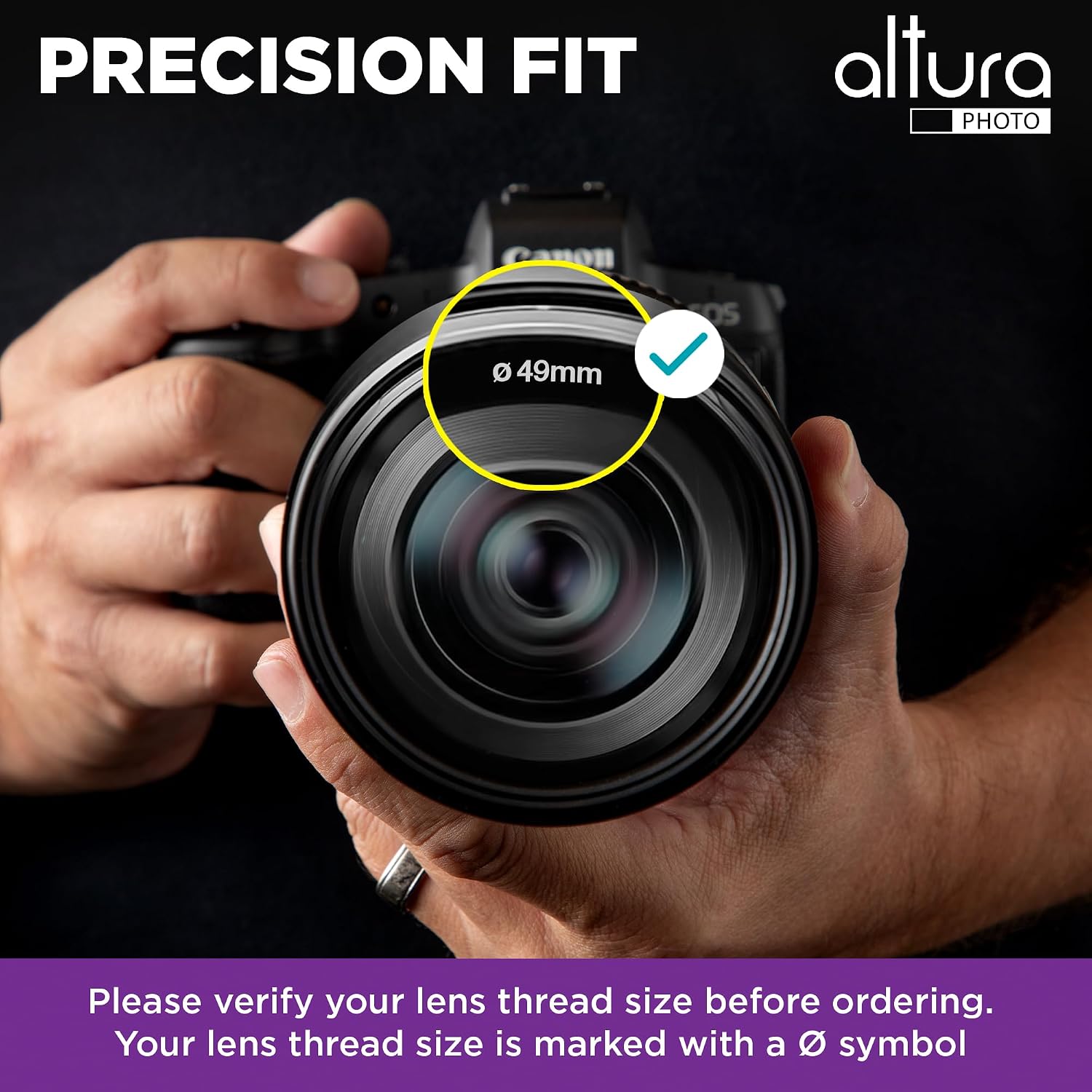 Altura Photo 49mm Lens Filter Kit - Multi-Coated UV Protector, CPL Polarizing and ND Neutral Density Filters + Case for Camera Accessories & Lenses