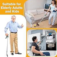 Vista 7 de Tatuo 4 piezas de herramienta de agarre de 39 pulgadas con mandíbula giratoria, herramienta de recogida de agarrador de alcance, herramienta