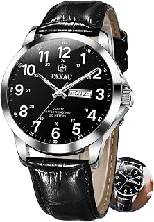 Wasserdicht Uhren Herren Gentleman Herrenuhr Business Freizeit Herren Uhren Luxus Armbanduhr Arabische Ziffern Männer Uhr Mit Datums- Und Tagesanzeige Watches for Men