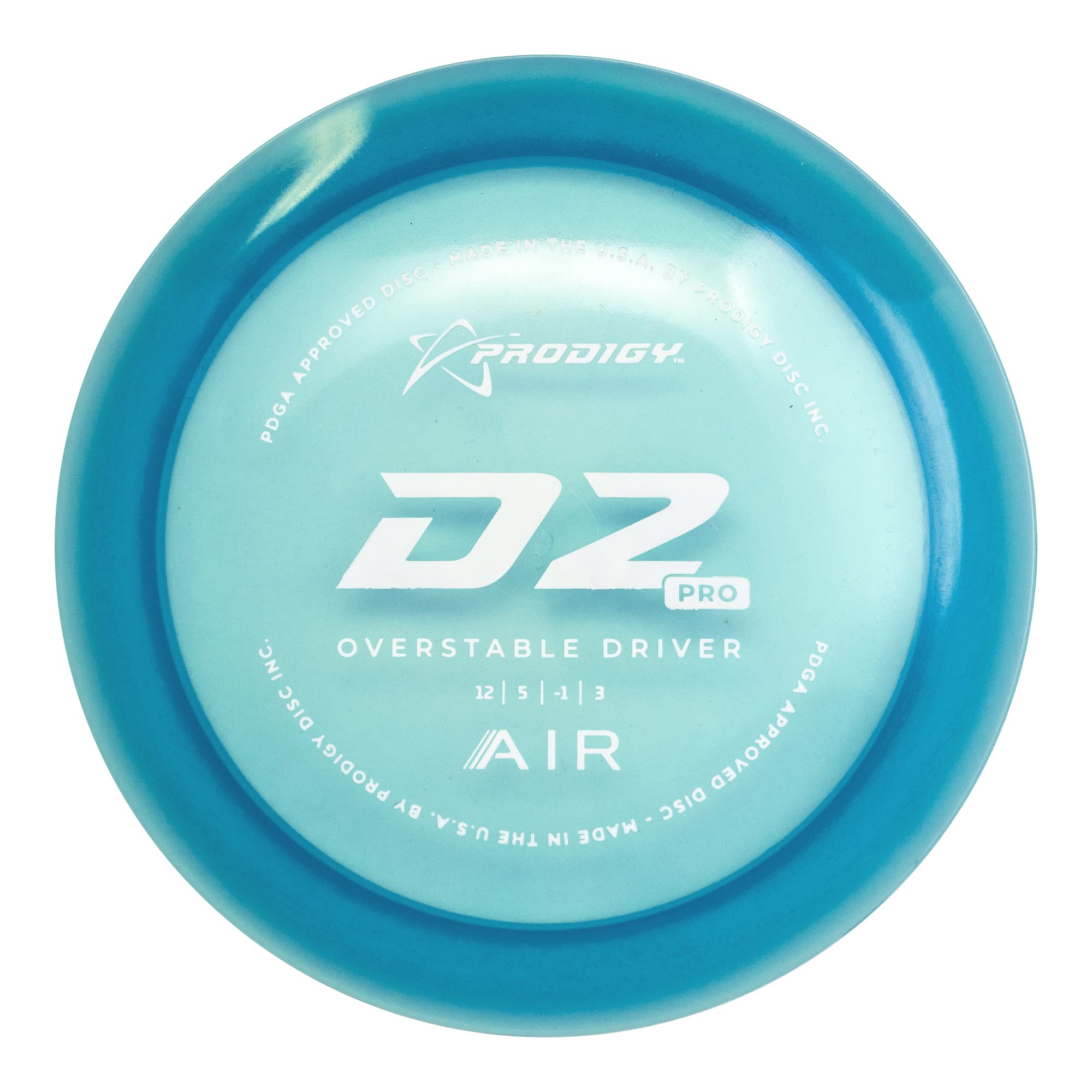 Prodigy Disc D2 Pro AIR Distance Driver | Overstable High Speed Disc Golf Driver | Overstable in All Conditions | New Lightweight Plastic | Comparable to Innova Destroyer | Colors May Vary