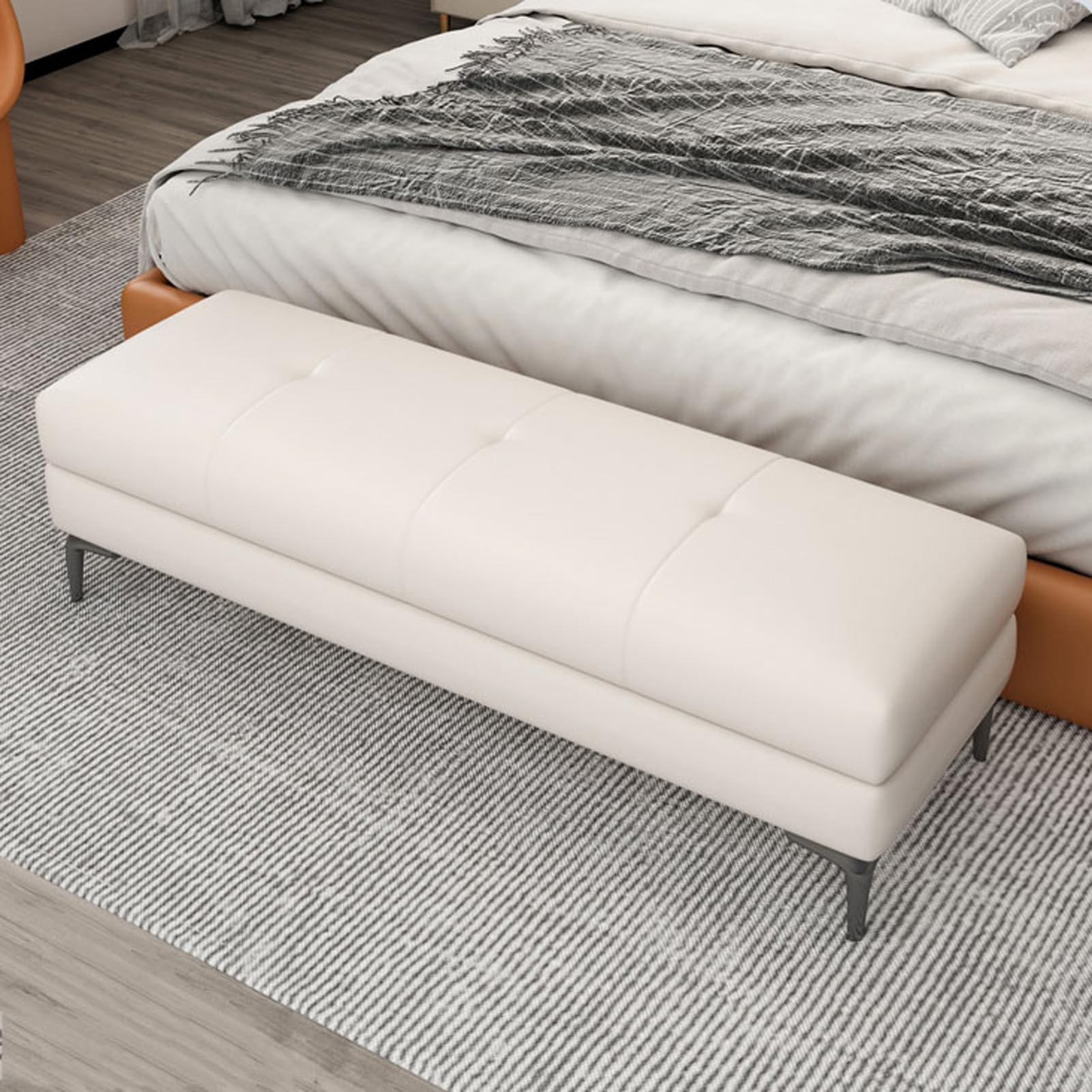 Commode à chaussures sous forme de banc d'entrée stable pour toute la famille