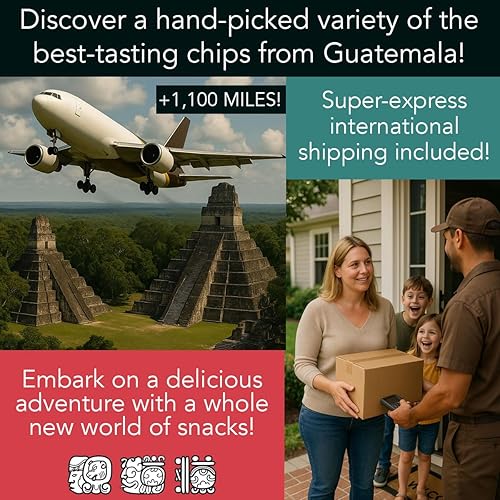 Miniatura 7 de Charloo Caja de aperitivos internacional + regalo sorpresa gratis. - Caja de aperitivos de Guatemala de todo el mundo - Caja de aperitivos